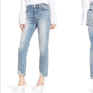 Hudson Zoeey High Waisted Ankle Straight Leg Jean